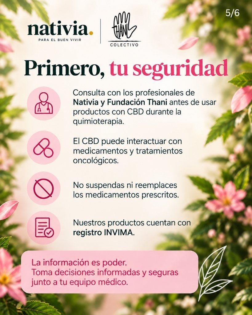 Primero, tu seguridad: precauciones antes de usar productos con CBD durante la quimioterapia